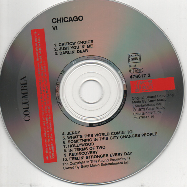 Chicago VI - CD-Disc Placeholder image