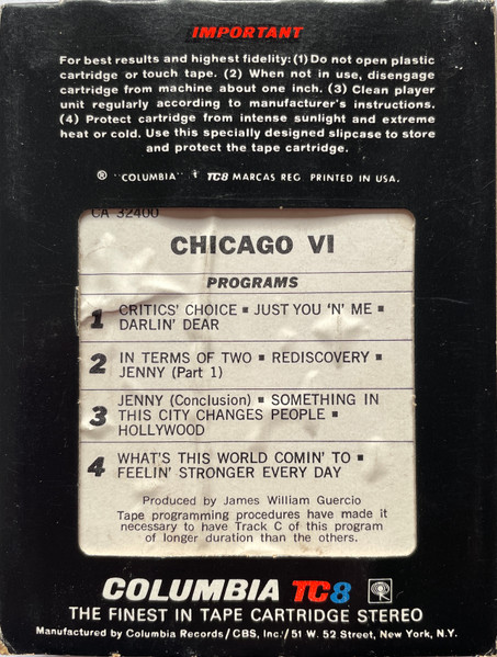Chicago VI - CD-Disc (Rhino Special Version) Placeholder image