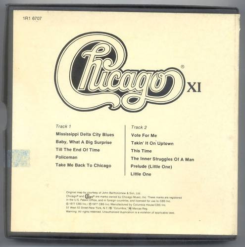 Chicago XI - Tonband-Box Rückseite Placeholder image