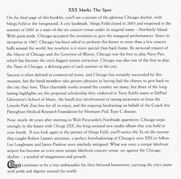Chicago XXX - Booklet, Seite 2 Placeholder image