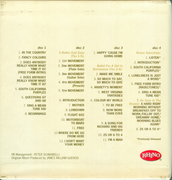 Chicago at Carnegie Hall - Rhino-CD-Box Rückseite Placeholder image