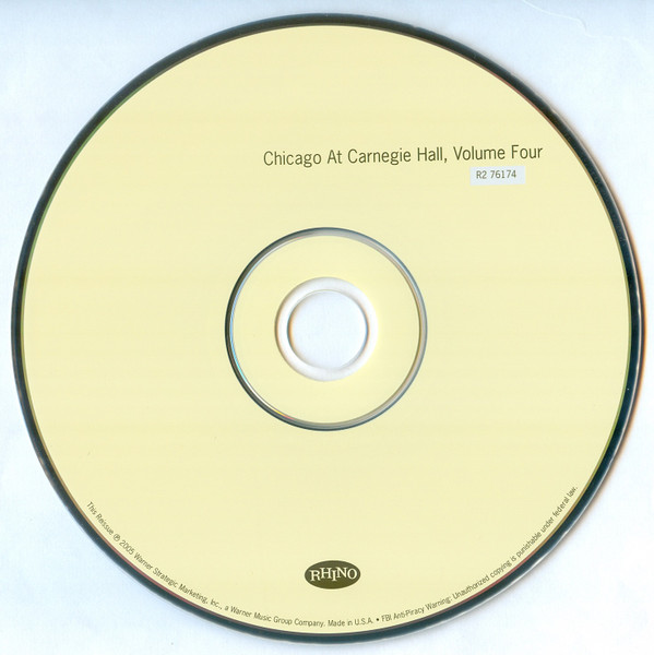 Chicago at Carnegie Hall - Rhino-CD-Box Disc 4 Placeholder image