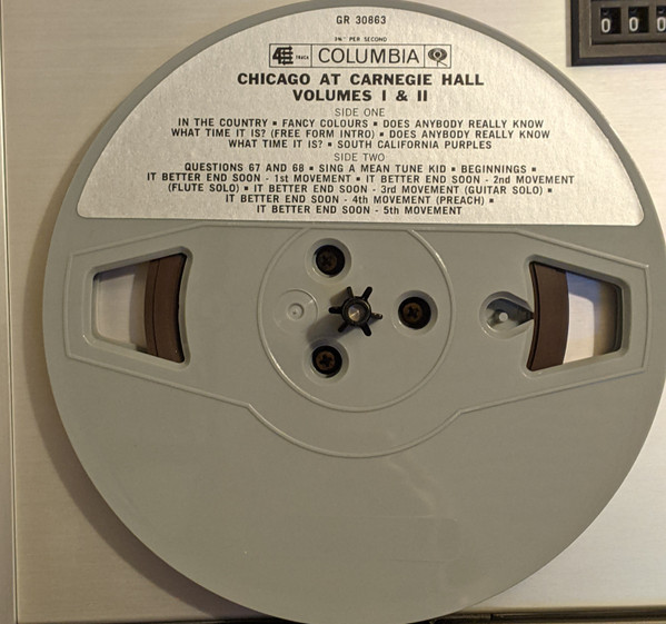 Chicago at Carnegie Hall - Tonband-Spule 1 Placeholder image